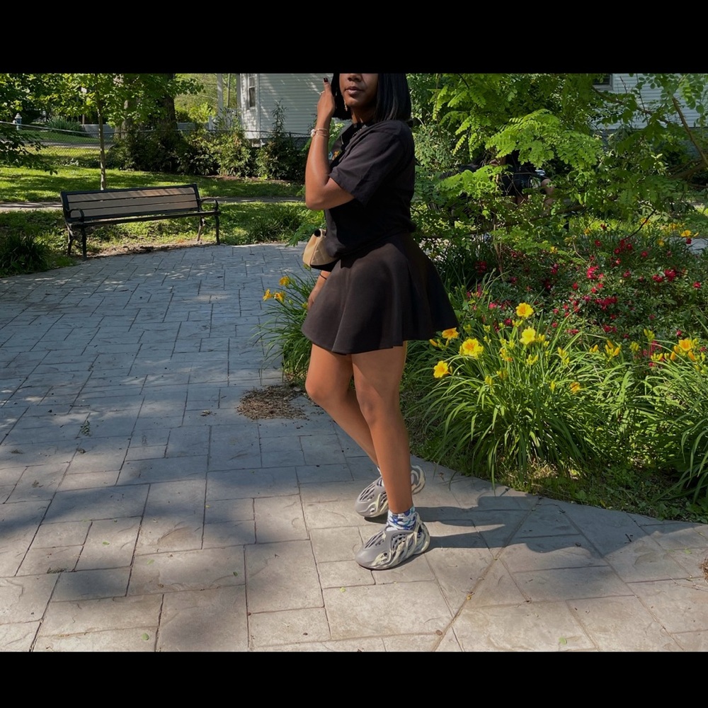 Elegant Black Skater Skirt
